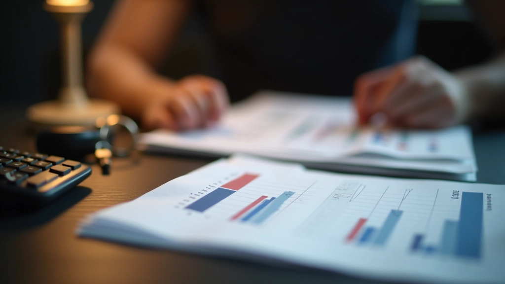 Immobilieneigentum visualisiert mit Hypothekendokumenten, Hausschlüssel und Kalkulation