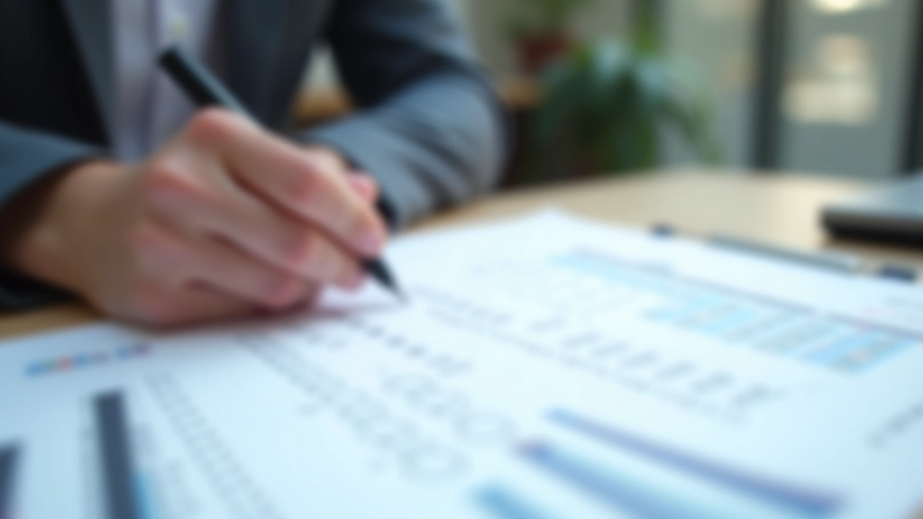 Detaillierter Kostenplan mit Grafik auf Papier und digitaler Anzeige, Budget-Tracking-System